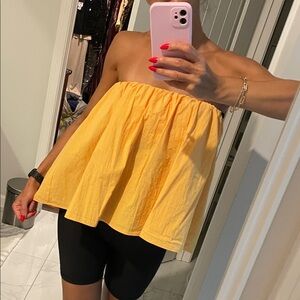 Zara Sunny Strapless Blouse